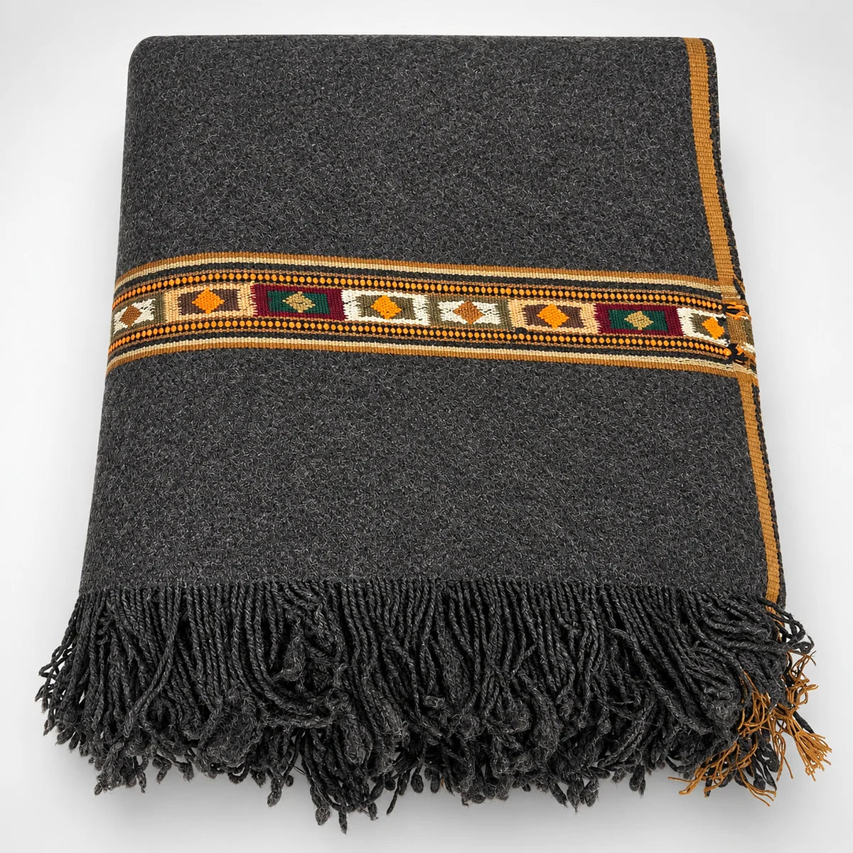 Soft Sharai Black Shawl, 1250 gm