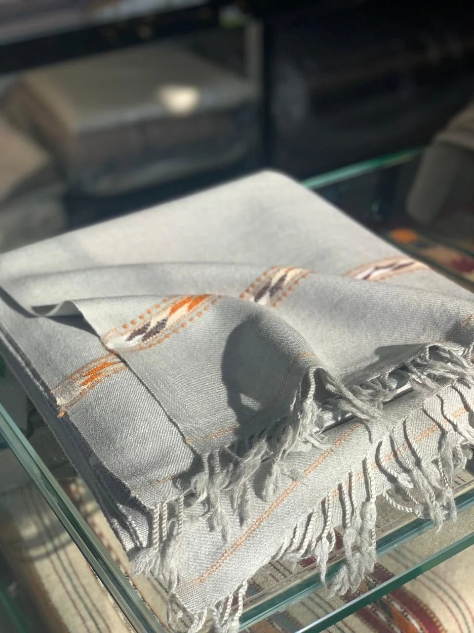 Slate Grey Australian Sahidar Shawl