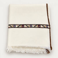 Pasham Wool Off White Shawl, 1150 gm