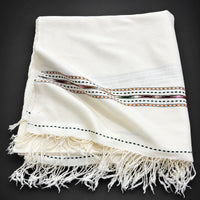 Lightweight Imported Wool White Shawl, 700 gm