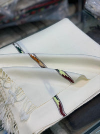Ivory White Australian Sahidar Shawl